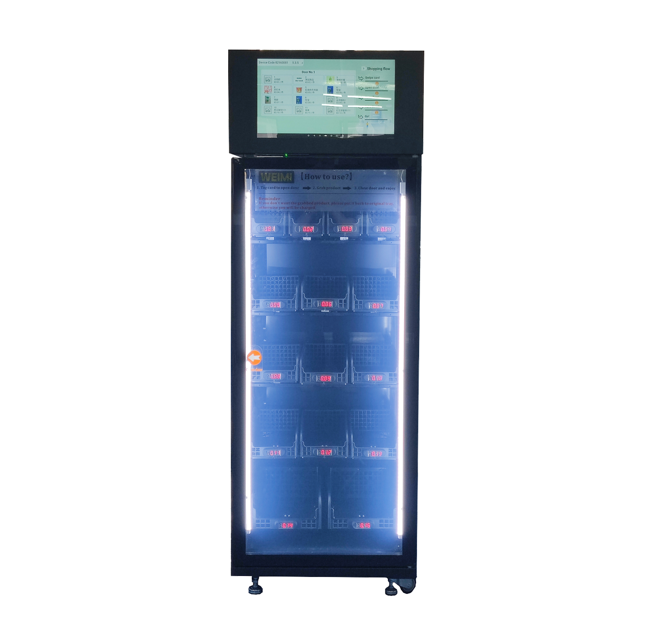 Automatic innovate beverage snack drink vending machine with card reader for office